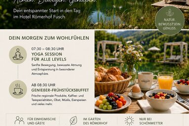 Yoga & Breakfast | © Hotel Römerhof Fusch